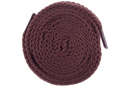 Шнурки плоские, турецкое плетение, коричневый, 6-8мм, 150см, 1пара