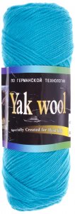 Пряжа Color City Yak wool светло-бирюзовый (2301), 60%пух яка/20%мериносовая шерсть/20%акрил, 430м, 100г
