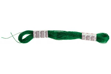 Нитки мулине Риолис шерсть/акрил, 20м, 360, ярко-зеленый