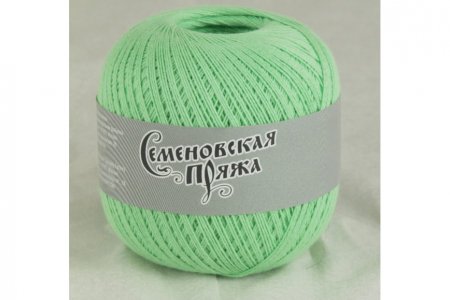Пряжа Семеновская HIT max светло-зеленый_x1 (30086), 100%хлопок, 590м, 100г