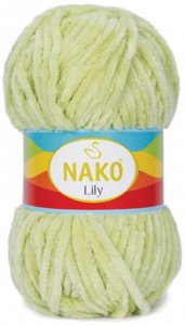 Пряжа Nako Lily салатовый (6811), 100%полиэстер, 180м, 100г