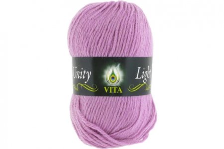 Пряжа Vita Unity Light светло-сиреневый(6204), 52%акрил/48%шерсть, 200м, 100г