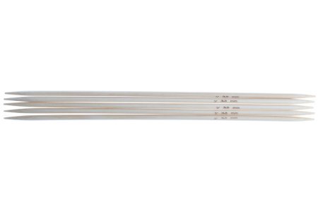 Спицы для вязания 5-ти комплектные GAMMA бамбуковые, d3,5мм, 20см