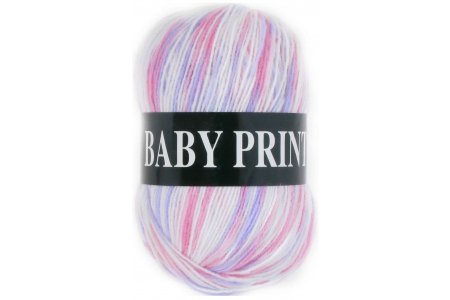 Пряжа Vita Baby print розово-сиреневый (4854), 100%акрил, 400м, 100г