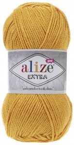 Пряжа Alize Extra жёлтый (488), 100%акрил, 220м, 100г