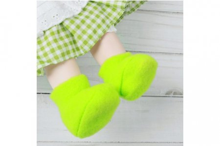 Носки для куклы, зеленый