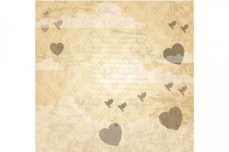 Бумага для скрапбукинга CRAFT PREMIER Коллекция На крыльях любви, Сердца в желтом, 30,5*30,5см