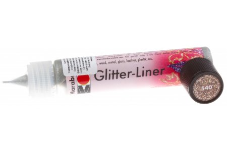 Контур универсальный Marabu Glitter, нуга блестки (540), 25мл