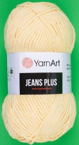 Пряжа YarnArt Jeans PLUS шампанское (88), 55%хлопок/45%акрил, 160м, 100г