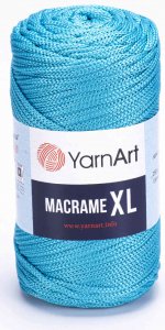 Пряжа YarnArt Macrame XL бирюзовый (152), 100%полиэстер, 130м, 250г