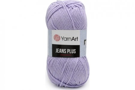 Пряжа YarnArt Jeans PLUS светло-сиреневый (89), 55%хлопок/45%акрил, 160м, 100г