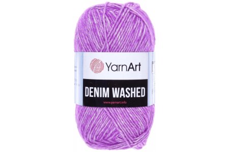 Пряжа YarnArt Denim Washed розово-сиреневый (904), 20%акрил/80%хлопок, 130м, 50г