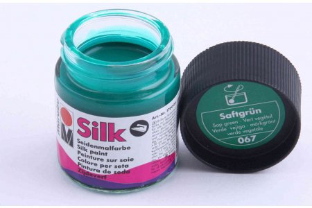 Краска для шелка MARABU Silk зеленый (067), 50мл