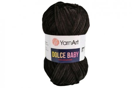 Пряжа YarnArt Dolce Baby черный (742), 100%микрополиэстер, 85м, 50г