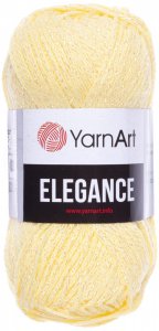 Пряжа YarnArt Elegance желтый (116), 88%хлопок/12%металлик, 130м, 50г