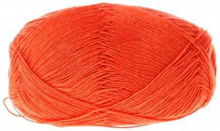 Пряжа Пехорка Кружевная ярко-оранжевый (189), 100%акрил, 280м, 50г