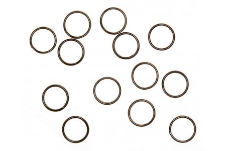 Кольцо для бус ZLATKA двойное, черный никель, 5,5мм, 1шт