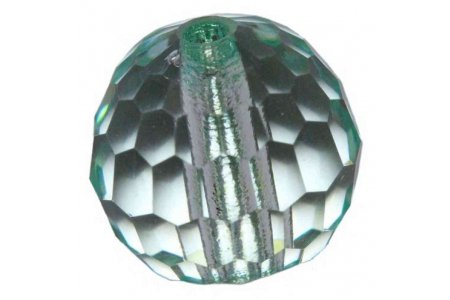 Бусина стеклянная PRECIOSA Шар граненый, бледно-зеленый, 8мм