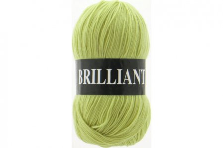 Пряжа Vita Brilliant желто-зеленый (4962), 55%акрил/45%шерсть, 380м, 100г