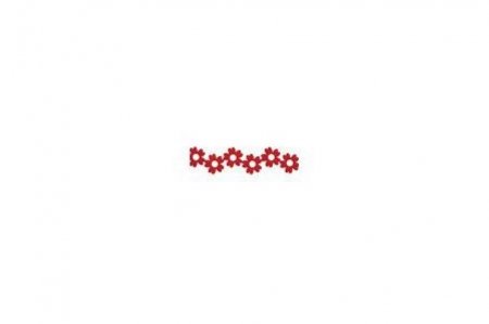 Тесьма декоративная ANNET из фетра, красный(O012)