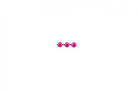 Бусины пластиковые на нити ZLATKA круглые под жемчуг, ярко-розовый (26), 5мм, 3м