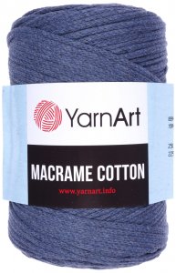 Пряжа YarnArt Macrame cotton джинсовый (761), 85%хлопок/15%полиэстер, 225м, 250г