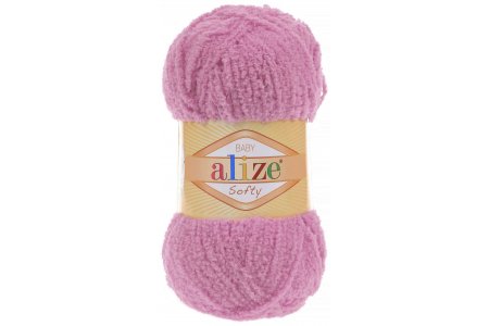 Пряжа Alize Softy светло-розовый (191), 100%микрополиэстер, 115м, 50г