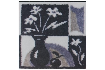 Набор для вышивания ковровой техникой PANNA Черное и белое, 39*39см