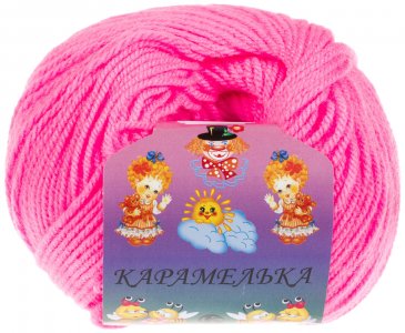 Пряжа Камтекс Карамелька розовый супер (054), 100%акрил, 175м, 50г