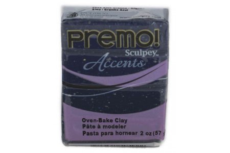 Полимерная глина Sculpey PREMO Accents, синий гранит (5059), 57г