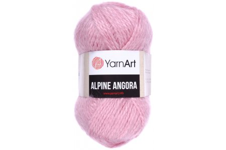 Пряжа Yarnart Alpine angora розовый (339), 20%шерсть/80% акрил, 150м, 150г