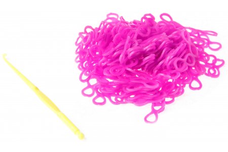 Резинки для плетения Rainbow Loom Bands(Лум Бэндс) восьмерки, фиолетовый, 1000шт