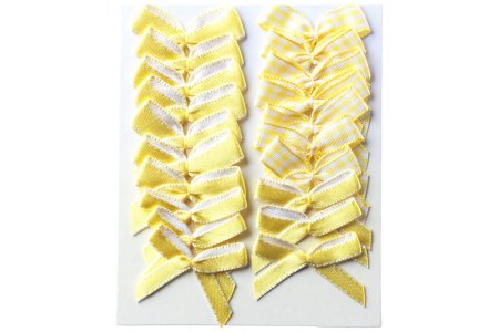 Набор текстильных бантиков Annet, желтый