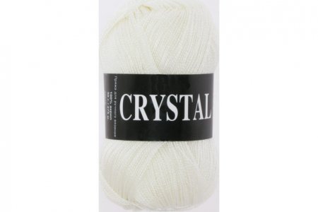 Пряжа Vita Crystal белый (5651), 100%акрил, 275м, 50г