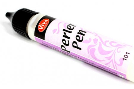 Краска для создания жемчужин VIVA Perlen Pen белый перламутр (101), 25мл