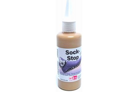Краска текстильная с противоскользящим эффектом на латексной основе EFCO Sock-Stop коричневый, 100мл