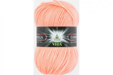 Пряжа Vita Camilla персик (4617), 100%акрил, 300м, 100г