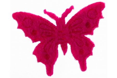 Украшение из фетра GLOREX Бабочка, розовый, 3*2см