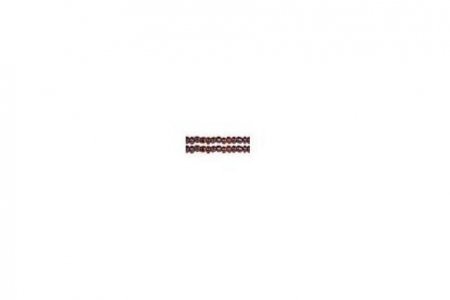 Бисер китайский круглый Zlatka 11/0 прозрачный/радужный с цветной серединкой коричневый (2229), 100г