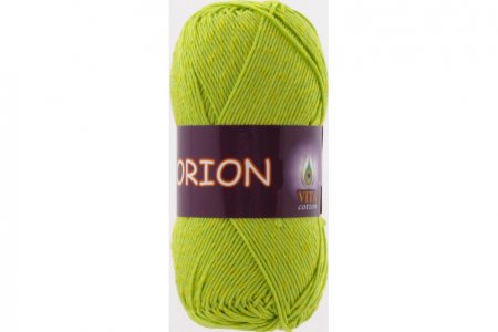 Пряжа Vita cotton Orion зеленое яблоко (4563), 77%хлопок мерсеризованный/23%вискоза, 170м, 50г