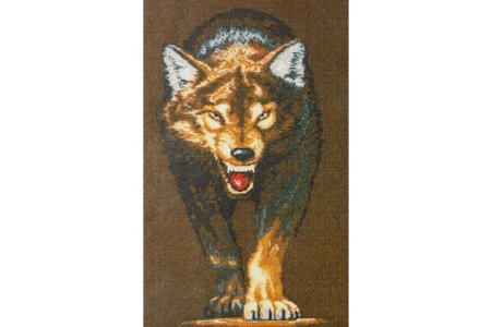 Мозаичная картина стразами АЛМАЗНАЯ ЖИВОПИСЬ Волчица, 33*63см