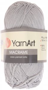 Пряжа YarnArt Macrame светло-серый (149), 100%полиэстер, 130м, 90г