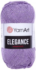 Пряжа YarnArt Elegance сиреневый (111), 88%хлопок/12%металлик, 130м, 50г