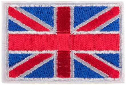 Термонаклейка Английский флаг, 6*4 см