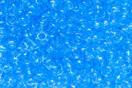 Бисер чешский круглый PRECIOSA 8/0 прозрачный/цветной светло-синий (60150), 50г