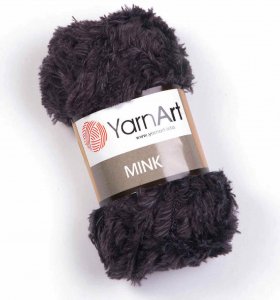 Пряжа Yarnart Mink темно-серый (336), 100%полиамид, 75м, 50г