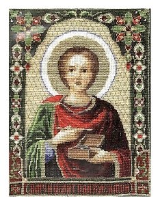 Набор для вышивания крестом Чаривна мить икона Великомученника Пантелеймона, 21*27см
