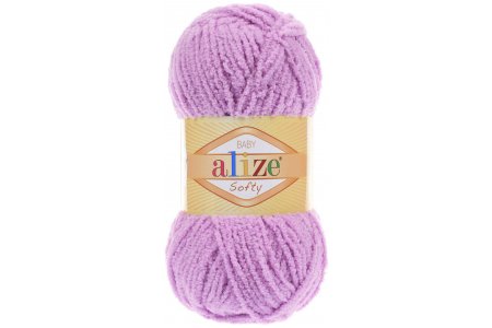 Пряжа Alize Softy нежно-розовый (672), 100%микрополиэстер, 115м, 50г