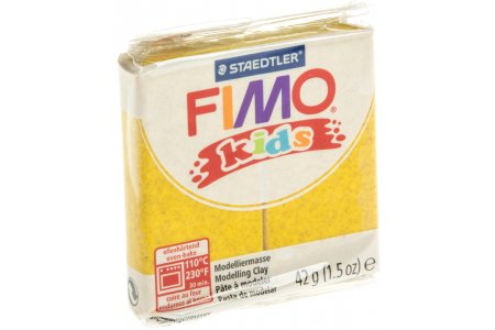 Полимерная глина FIMO kids, блестящий золотой (112), 42гр