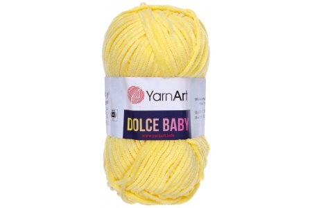 Пряжа YarnArt Dolce Baby лимонный (761), 100%микрополиэстер, 85м, 50г